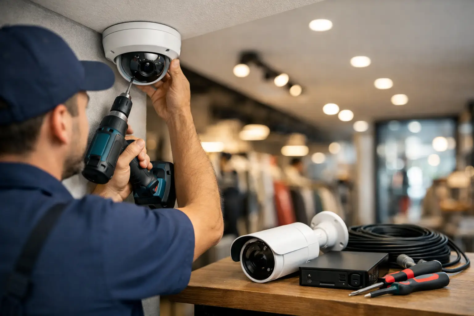 Instalación de cámaras de seguridad en negocios